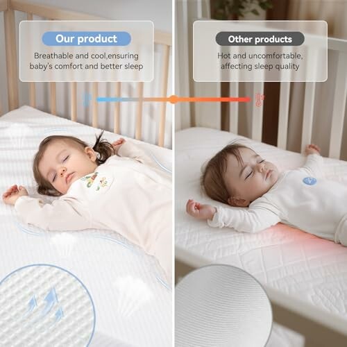 Comparison of breathable baby mattress vs. other products.