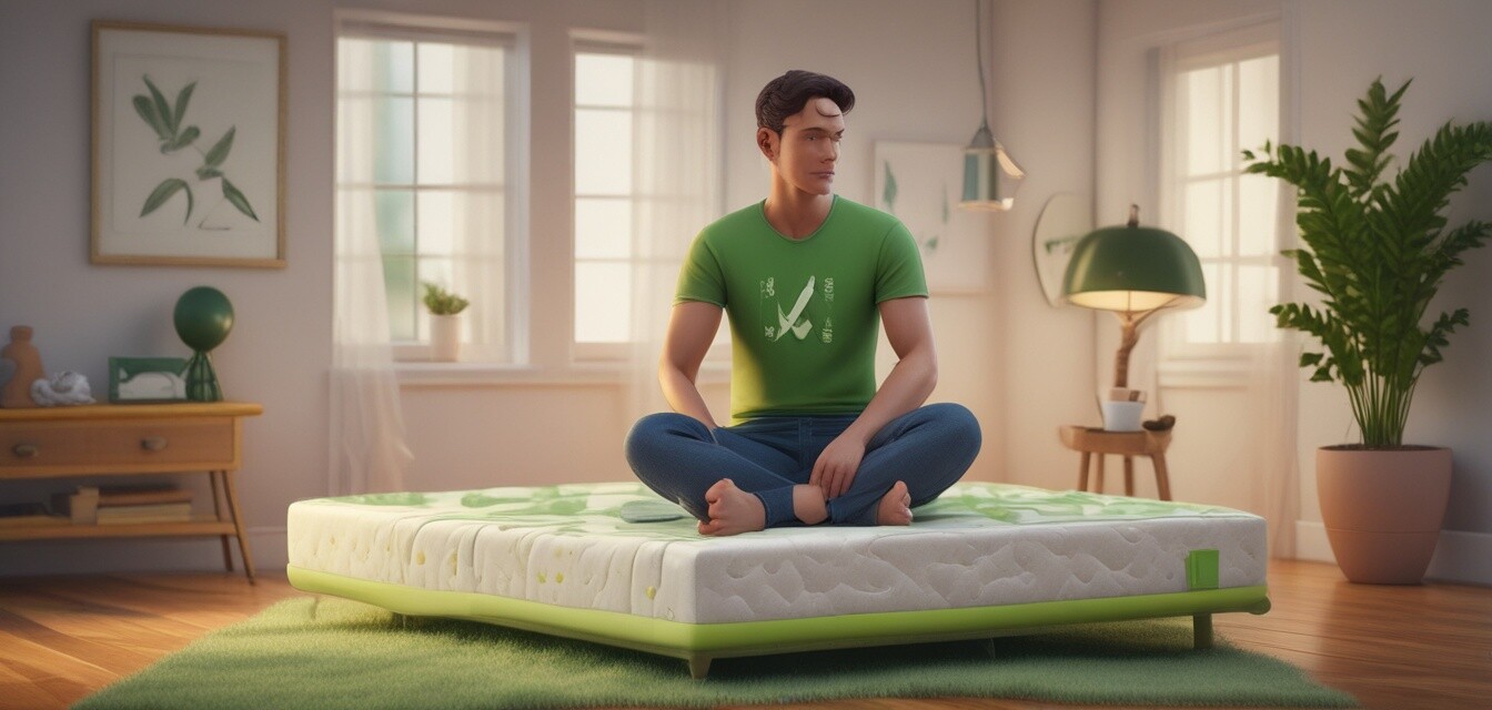 Eco-friendly cot mattress choice illustration